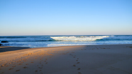 beach in the morning