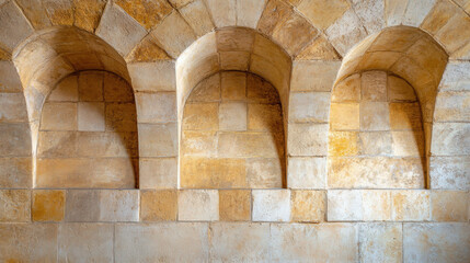 Fototapeta premium Gothic architecture, Close-up image of a ribbed vault ceiling showcasing intricate architectural details in high fidelity.