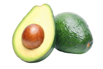 avocado isolated on transparent background