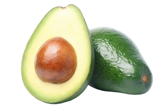 avocado isolated on transparent background