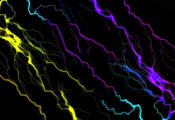 Neon lightning texture background