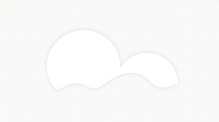 Fototapeta premium A minimalist abstract illustration wallpaper showcasing geometric shapes in shades of gray and white, created using a clean line art style, with a balanced symmetrical l.