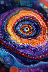 Mesmerizing colorful vortex with intricate details