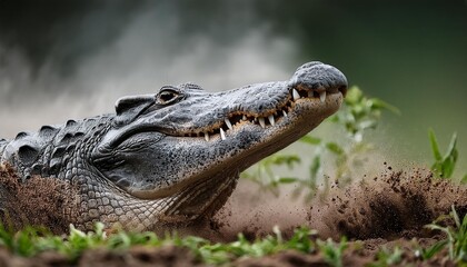 Fototapeta premium alligator in the zoo