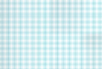 Light blue, white checkered fabric pattern. Seamless design suitable as background wallpaper. Simple geometric pattern. Perfect for decor, textile design, fashion projects. Modern, stylish. Versatile