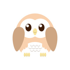 Cute flat Owl vector illustration