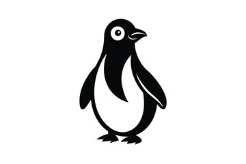 penguin on white background