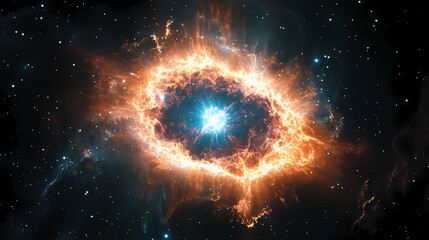 Colorful space galaxy with supernova nebula abstract background. Abstract Galaxy. Illustration