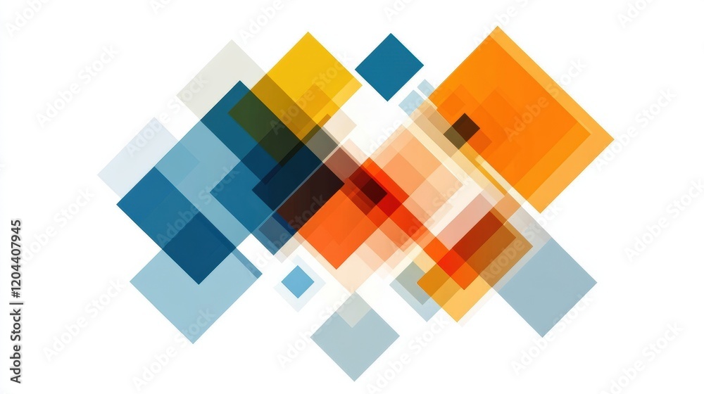 Fototapete colorful abstract shapes create a vibrant visual effect in a contemporary design composition. genera