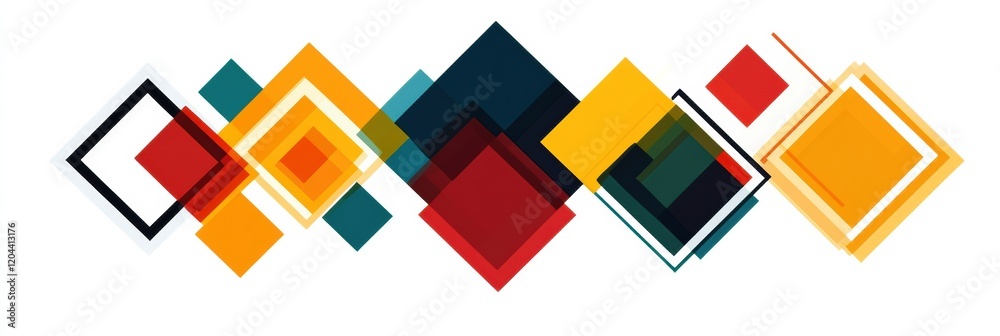 Fototapete colorful abstract shapes creating a dynamic composition suitable for modern art enthusiasts and desi