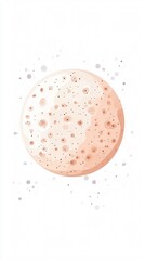Lunar Elegance: A Serene Illustration of the Moon's Surface. Explore the cosmic beauty and ethereal glow of Earth's celestial companion.