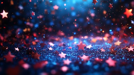 Stars rising magically from the ground in a dazzling display


