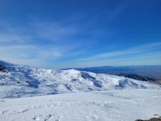 Mountain Peaks and Snowfields