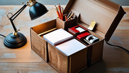 A Rustic Earthtoned Cardboard Box Perfect for Eco Friendly Packaging and Natural Gift Wrapping Ideas