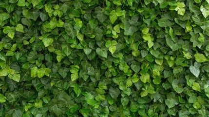 Obraz premium Lush green ivy wall, natural texture background