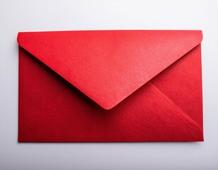 a red envelope with a white background
