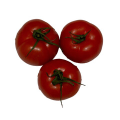 tomatoes isolated on white