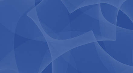 Abstract background with blue wavy lines on dark blue background, dynamic curves, minimalist style