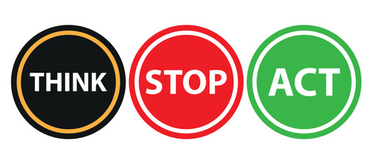 Modified colorful road signs with a safety message