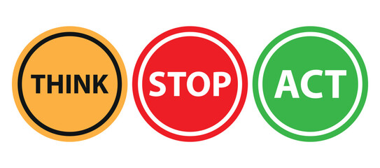 Modified colorful road signs with a safety message