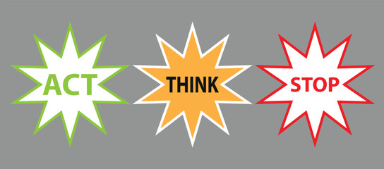 Modified colorful road signs with a safety message