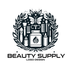 Beauty Supply Vector Logo Design