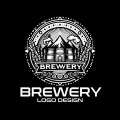 Obraz premium Brewery Vector Logo Design