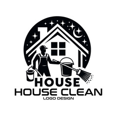House Clean Vector Logo Design