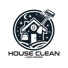 House Clean Vector Logo Design