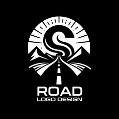 Road Vector Logo Design