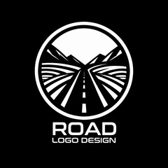 Road Vector Logo Design