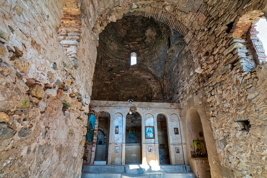 Interior of Hagia Sophia Church in Koroni