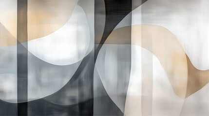 Soft colors blend, flowing shapes create a tranquil space.