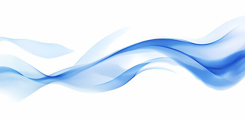 Watercolor waves, blue and white background, vector illustration