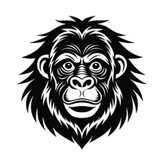 animal silhouette white background 