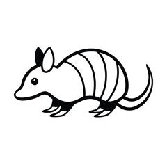 animal silhouette white background 