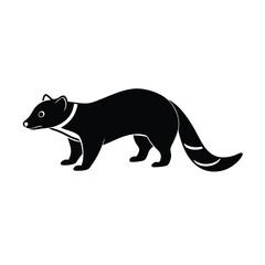 animal silhouette white background 