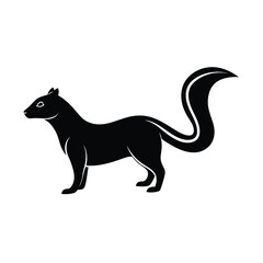 animal silhouette white background 