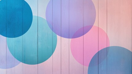 Abstract background with multiple overlapping circles in different colors. the circles are arranged in a diagonal pattern, with the largest circle in the center and the smaller ones on either side.