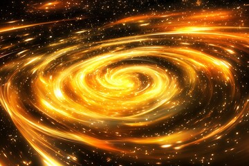 Golden Spiral Galaxy: A Cosmic Dance
