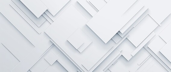 Light Gray Background with Geometric White Shapes