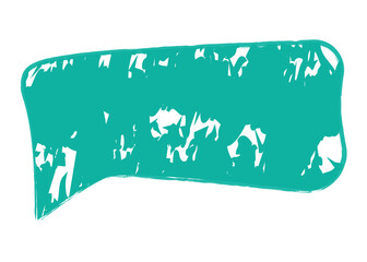 Colorful and Whimsical Hand drawn Crayon Speech Bubble