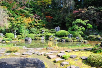 玉川寺庭園 国指定文化財 山形県