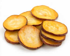 Delicious Crispy Roasted Carrot Slices, Healthy Snack Food