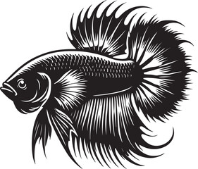 Fish Silhouette design