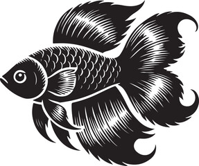 Fish Silhouette design