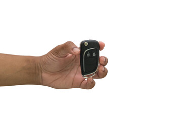 hand holding electronic car key, transparency - mão segurando a chave eletrônica do carro, transparência