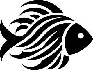 vector illustration design, icon, logo, symbol, animal, fish, modern style.eps