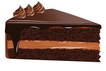 Scrumptious Chocolate Cake Slice