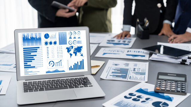 Business data dashboard provide brisk business intelligence analytic for marketing strategy planning